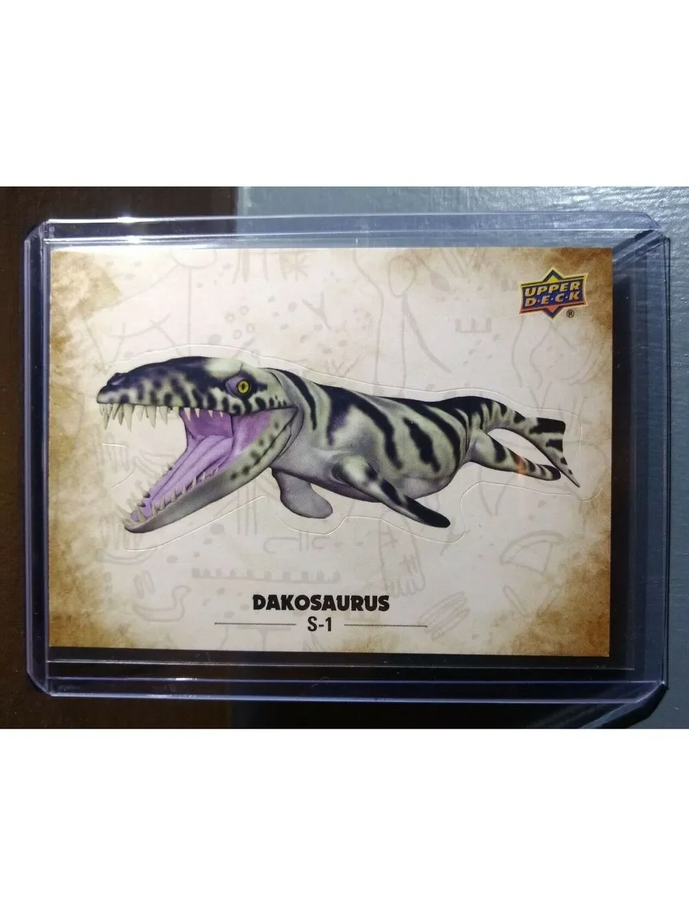2015 Upper Deck Dinosaurs Dakosaurus #S-1 Trading Sticker Card